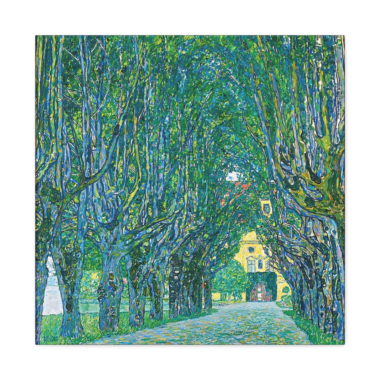 Avenue to the Kammer Castle (1912) by Gustav Klimt / Reproduction Fine Art sur Toile / Flanc Large Epaisseur 3.2 cm - 1.25 inch
