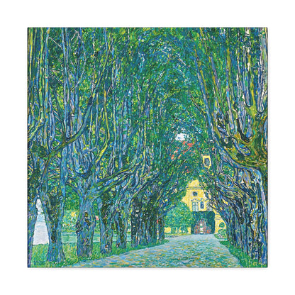 Avenue to the Kammer Castle (1912) by Gustav Klimt / Reproduction Fine Art sur Toile / Flanc Large Epaisseur 3.2 cm - 1.25 inch