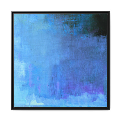 Tableau Contemporain Azuréen "Série Sign Collections" / Toile encadrée sur caisse américaine