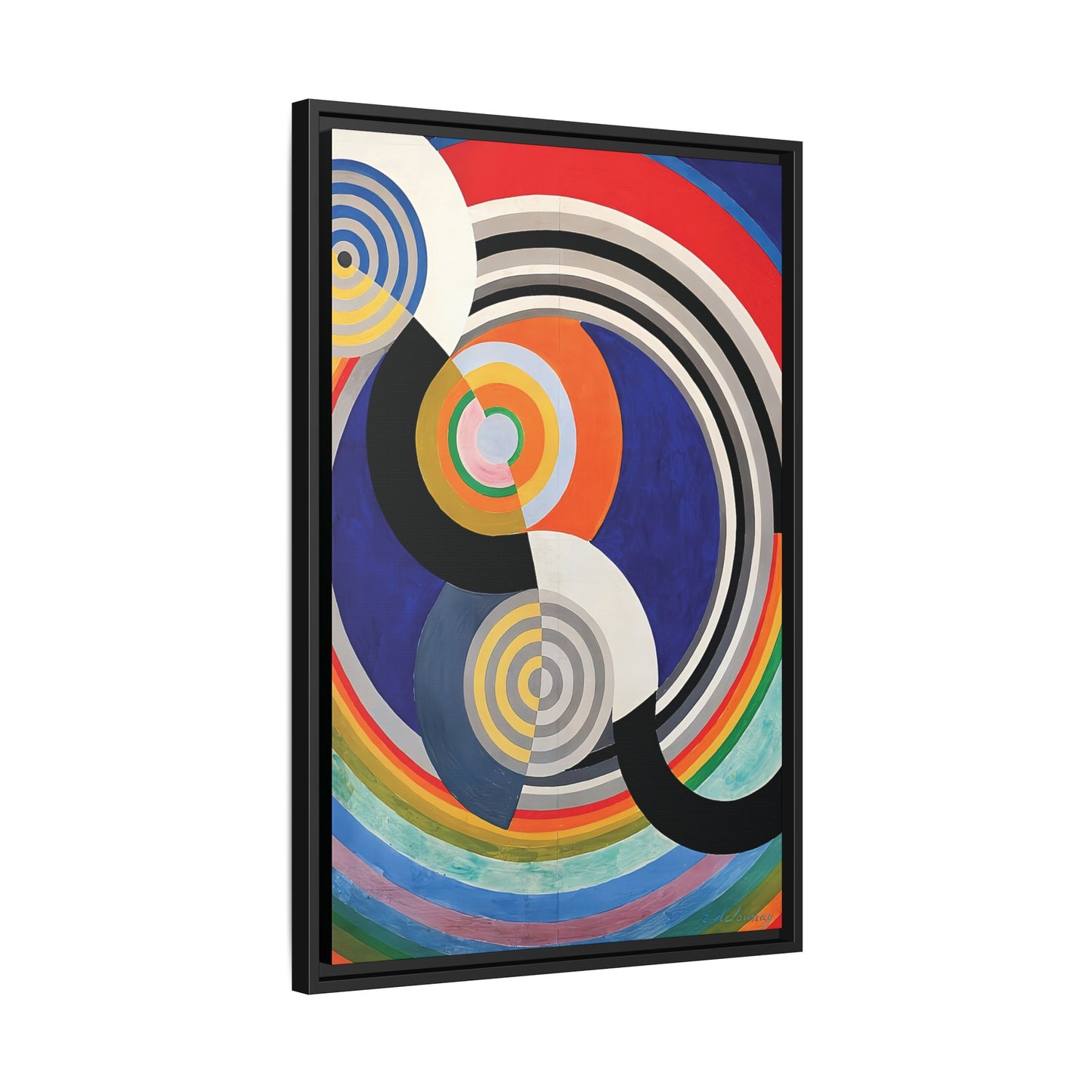 Rythme Numéro 2 (1938) by Robert Delaunay  / Toile encadrée sur caisse américaine