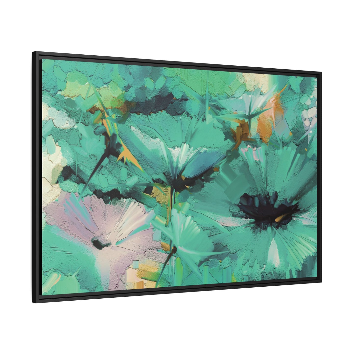 Tableau Floral Mers du Sud "Série Sign Collections" / Toile encadrée sur caisse américaine