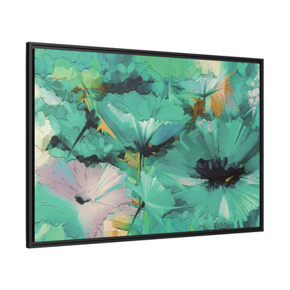 Tableau Floral Mers du Sud "Série Sign Collections" / Toile encadrée sur caisse américaine