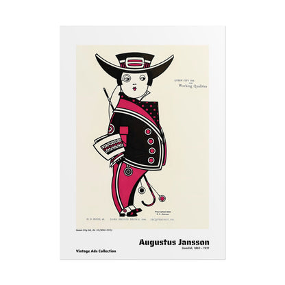 Queen City Ink, Ad. 33 (1890-1913) by Augustus Jansson / Affiche imprimée - Série Vintage Ads Collection