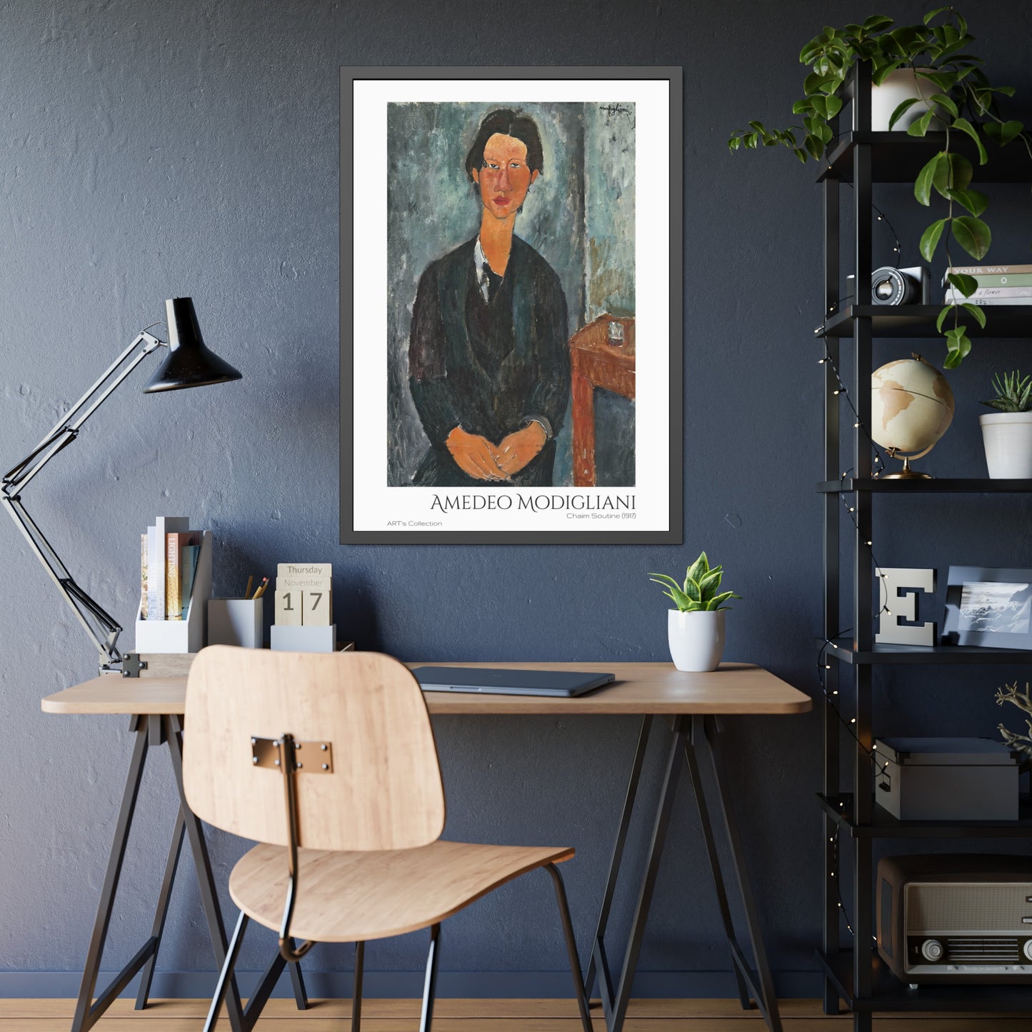 Chaim Soutine (1917) by Amedeo Modigliani  / Affiche Encadrée série ART's Collection