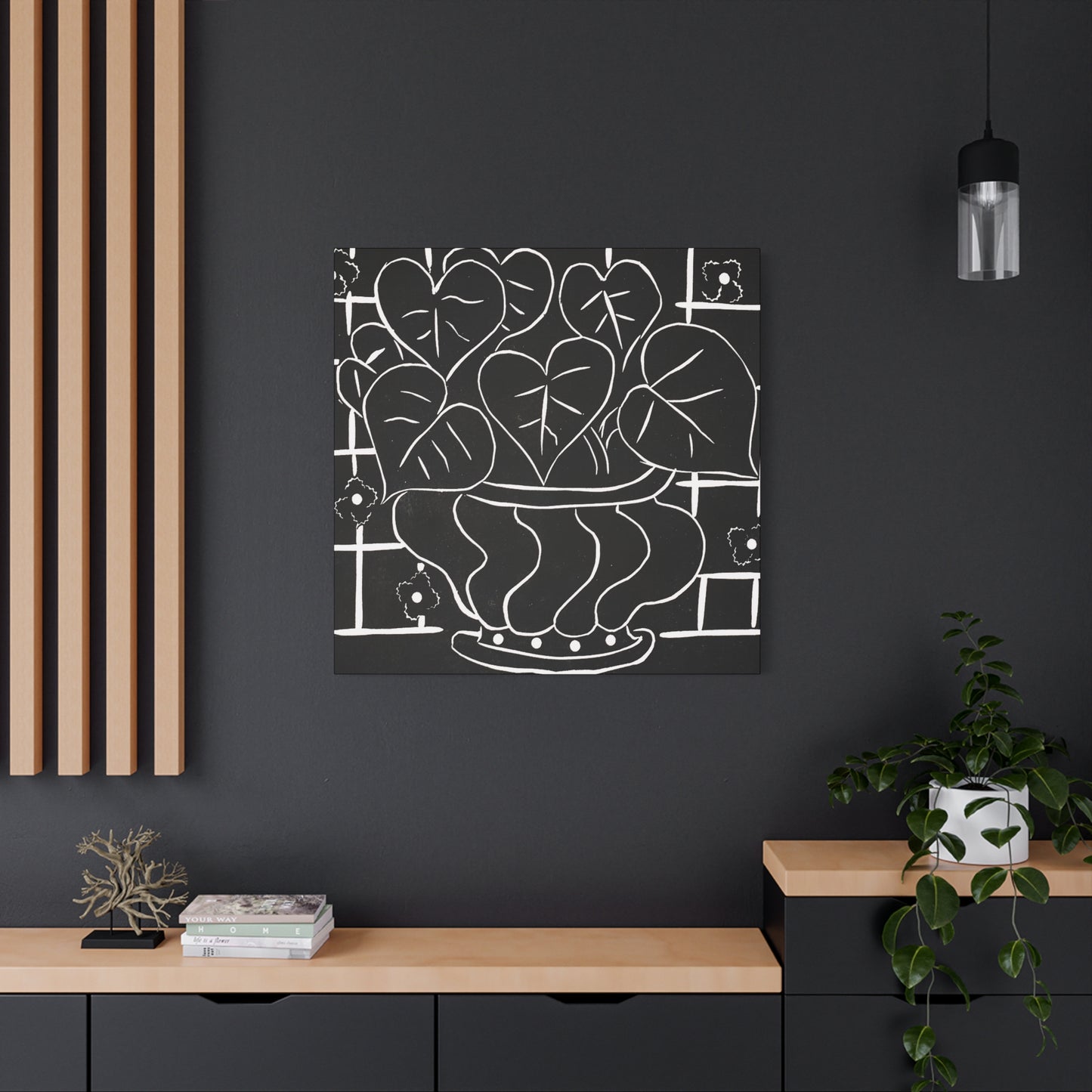 Corbeille de bégonias I (1938) by  Henri Matisse / Reproduction Fine Art sur Toile / Large Epaisseur 3.2 cm - 1.25 inch