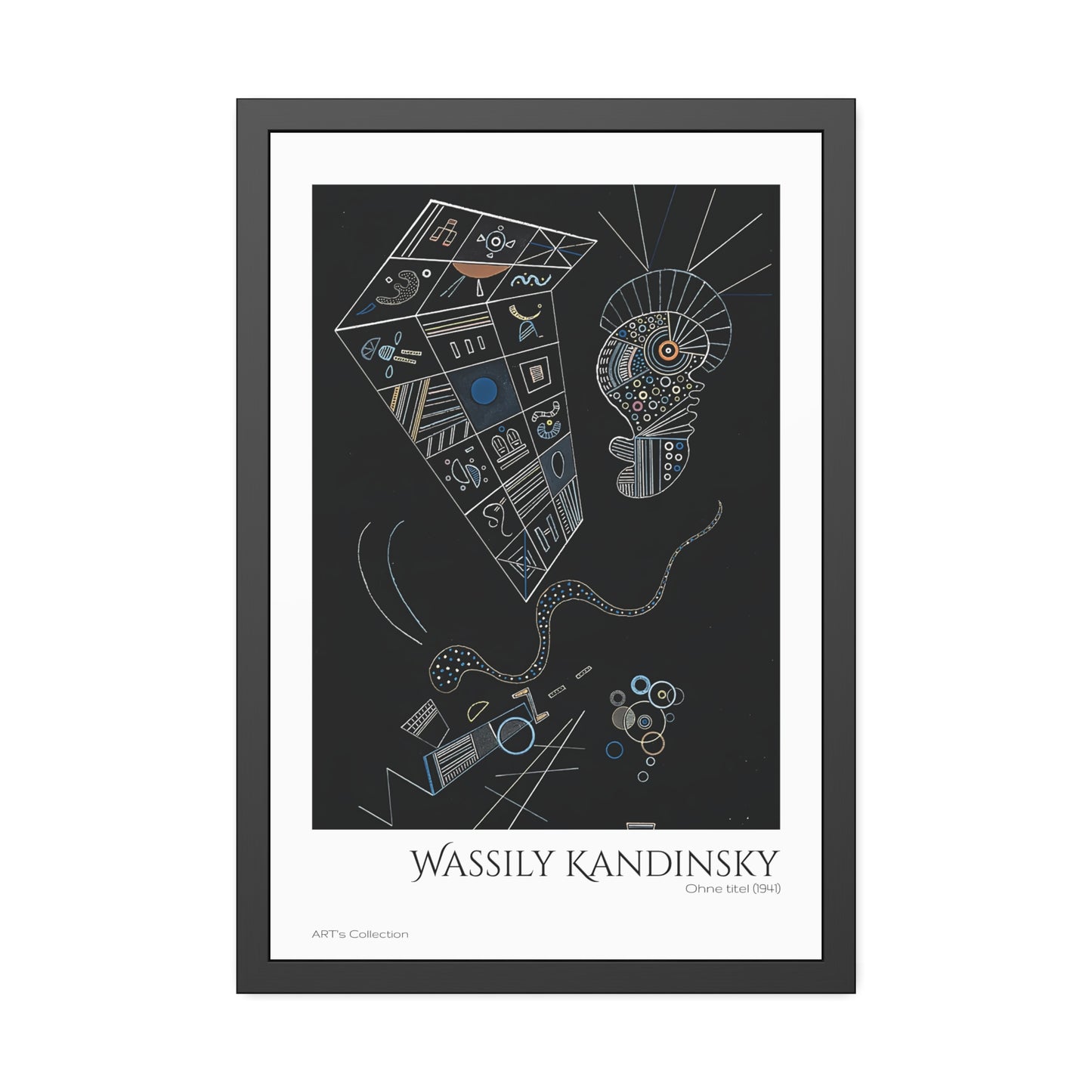 Ohne titel (1941) by Wassily Kandinsky / Affiche Encadrée série ART's Collection