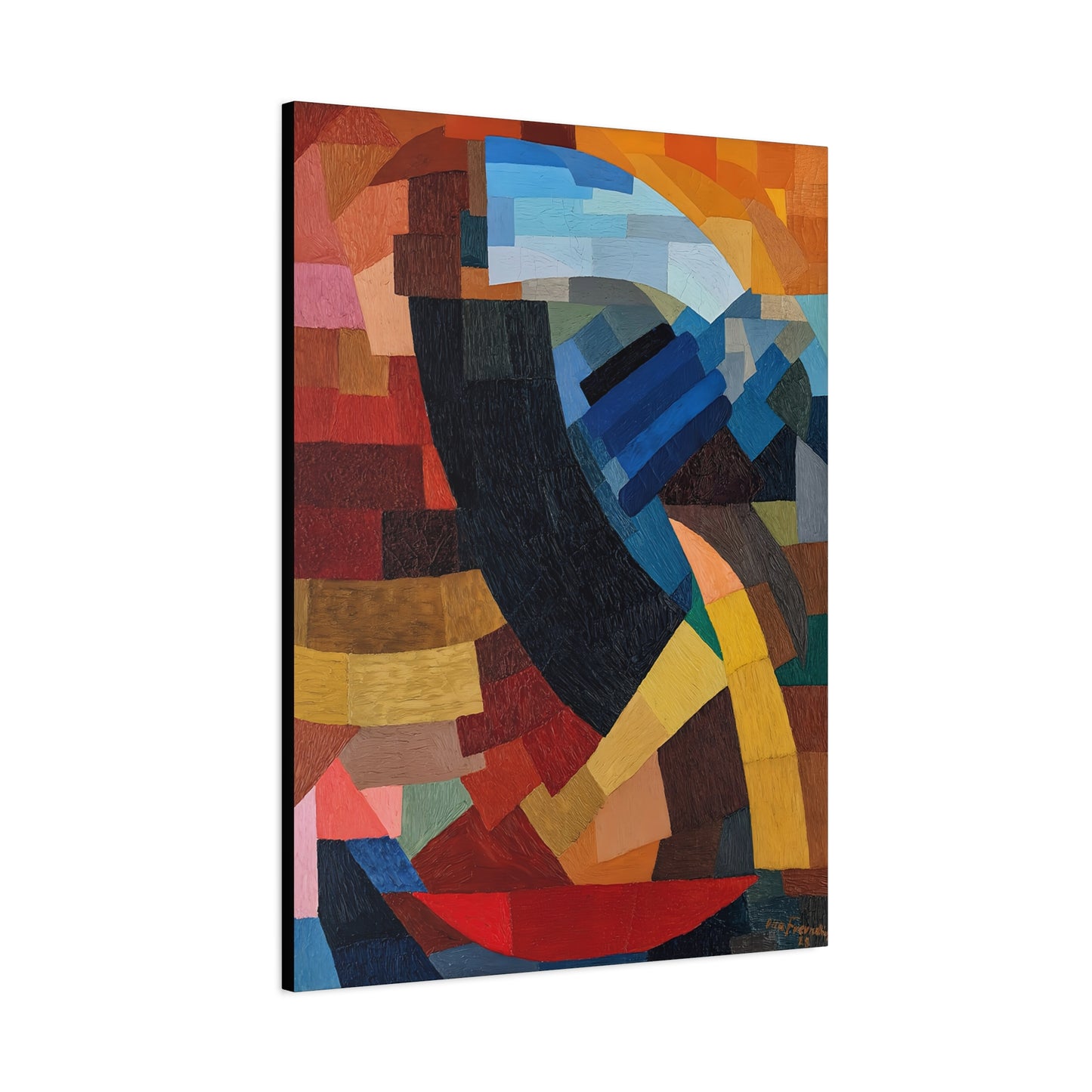 Fragments de figure à l'ensemble des plans (1928) by Otto Freundlich  / Reproduction Fine Art sur Toile / Epaisseur 3,2cm - 1'25 po