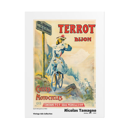 Cycles Motocycles (ca 1902) by Nicolas Tamagno  / Affiche imprimée - Série Vintage Ads Collection