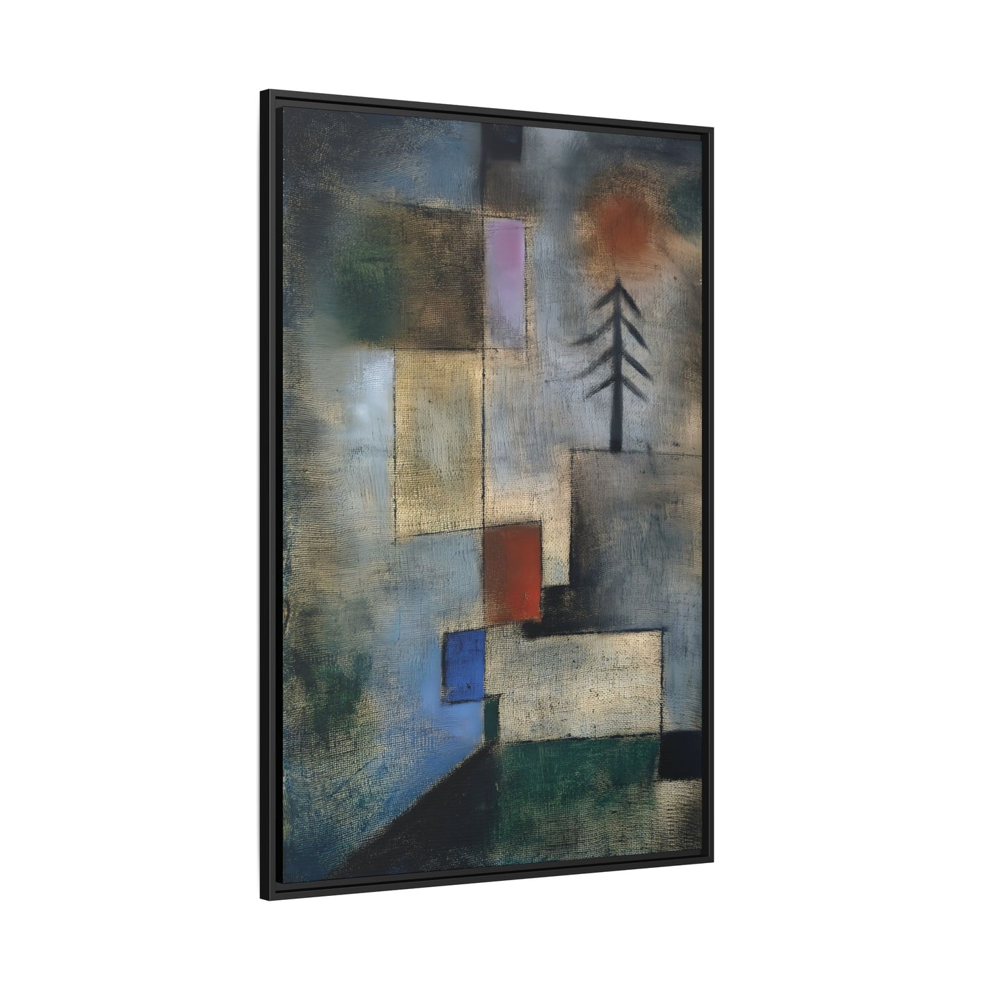 Small Picture of Fir Trees (1922) by Paul Klee / Toile encadrée sur caisse américaine