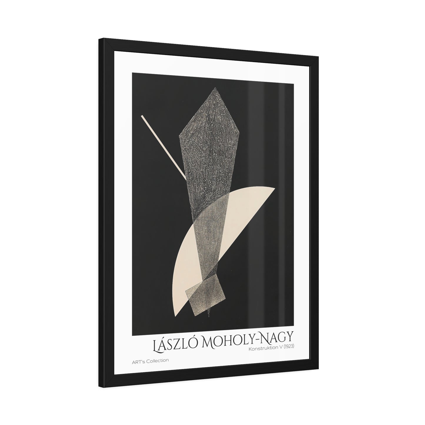 Konstruktion V (1923) by László Moholy-Nagy  / Affiche Encadrée série ART's Collection