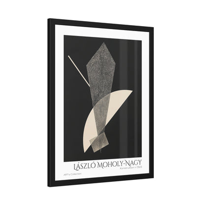 Konstruktion V (1923) by László Moholy-Nagy  / Affiche Encadrée série ART's Collection