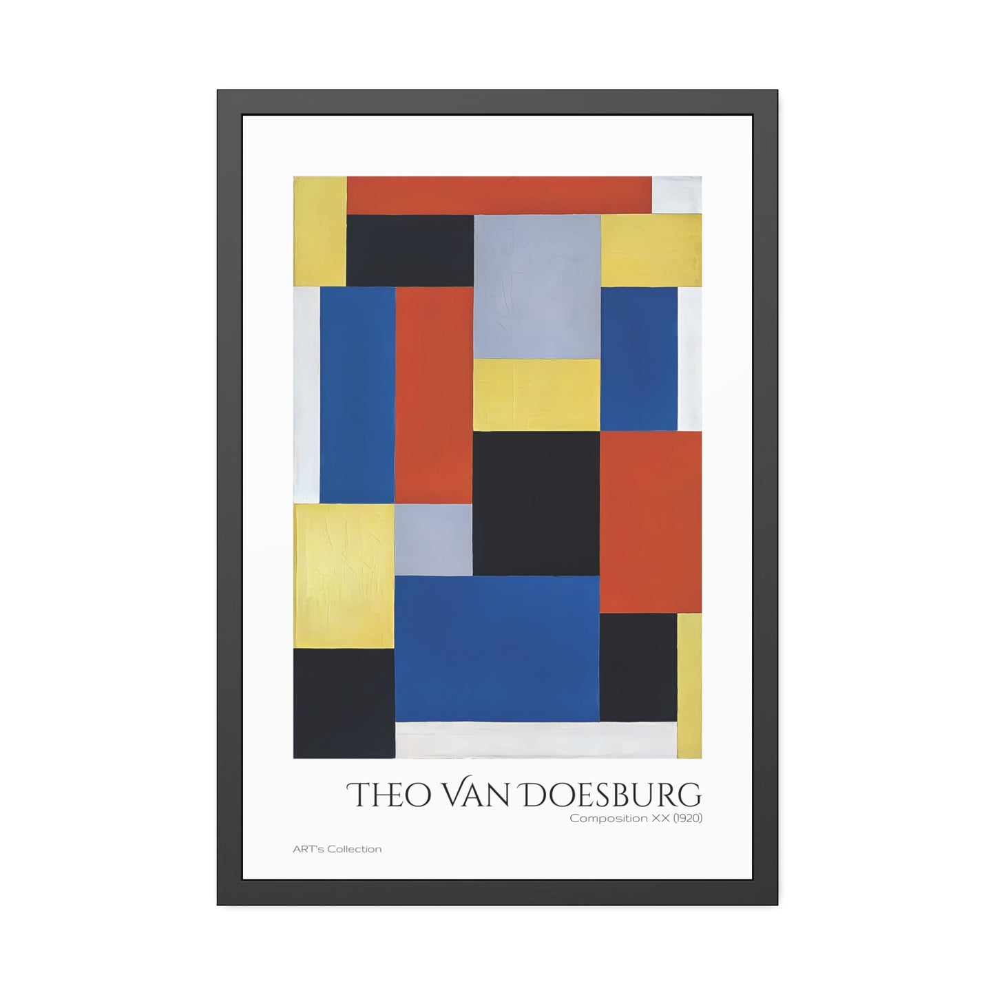 Composition XX (1920) by Theo Van Doesburg / Affiche Encadrée série ART's Collection