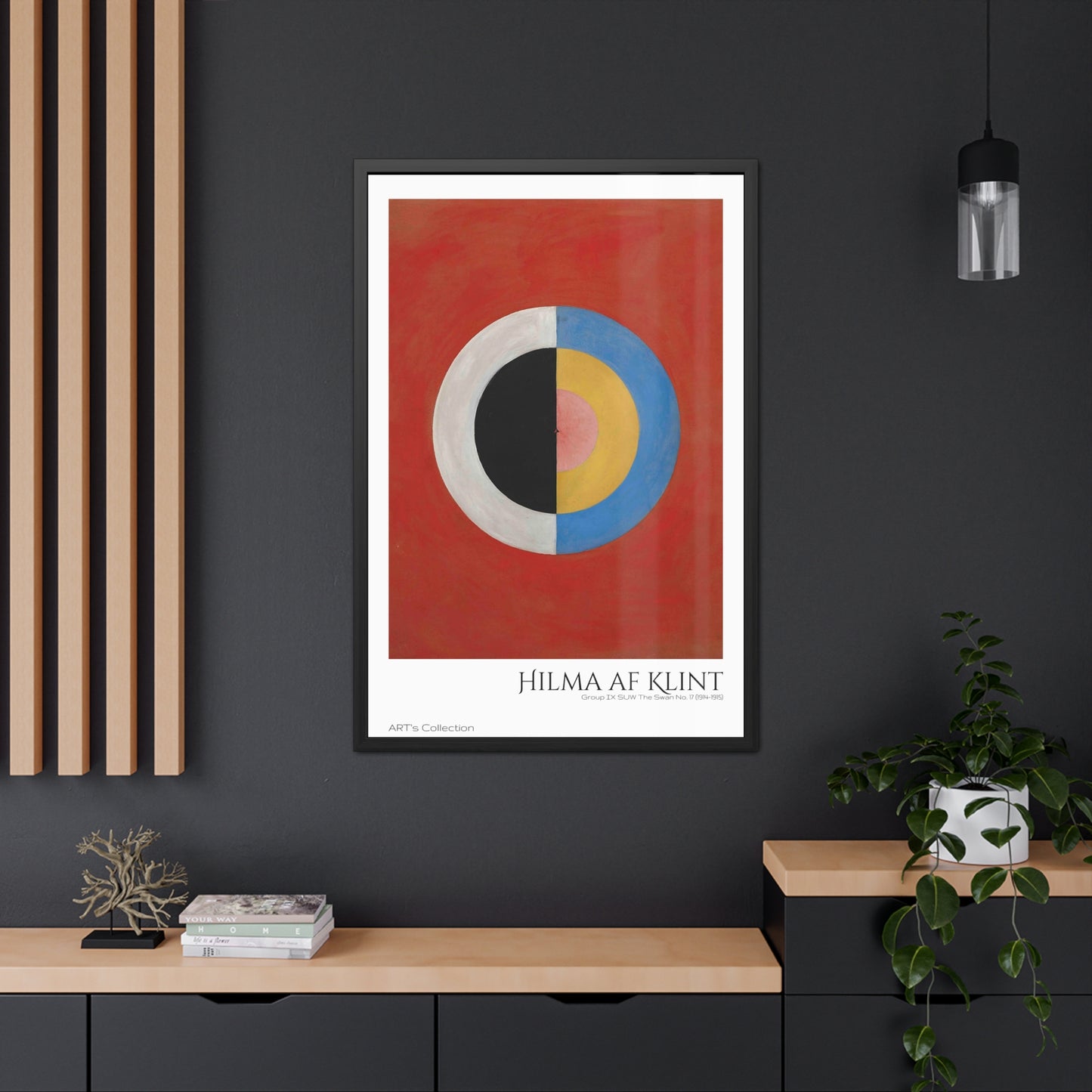 Group IX,SUW, No. 17. The Swan, No. 17 (1914-1915) by Hilma af Klint   /   Affiche Encadrée série ART's Collection