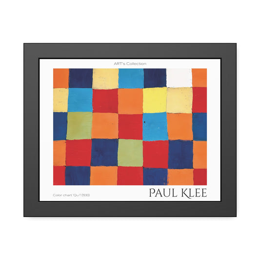 Color chart Qu 1 (1930)  by Paul Klee / Affiche Encadrée série ART's Collection