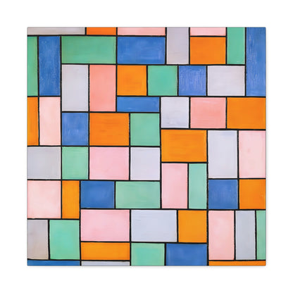 Composition in dissonances (1919) by Theo van Doesburg  / Reproduction Fine Art sur Toile / Epaisseur 3.2 cm - 1.25 inch