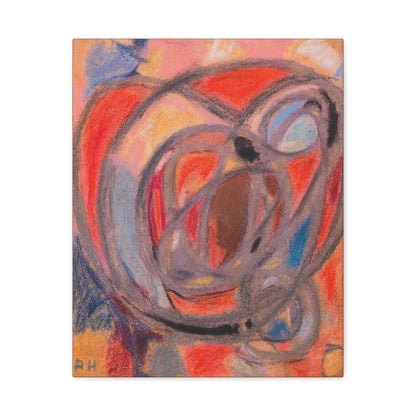 Komposition Rund- und Ovalformen (Ca. 1930) by Adolf Hölzel / Reproduction Fine Art sur Toile /  Epaisseur 3.2 cm - 1.25 inch