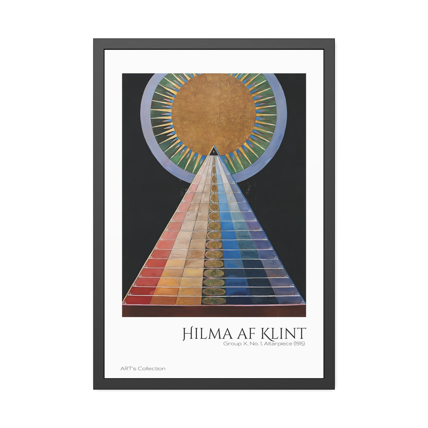 Group X No 1 Altarpiece (1915) by Hilma af Klint  / Affiche Encadrée série ART's Collection