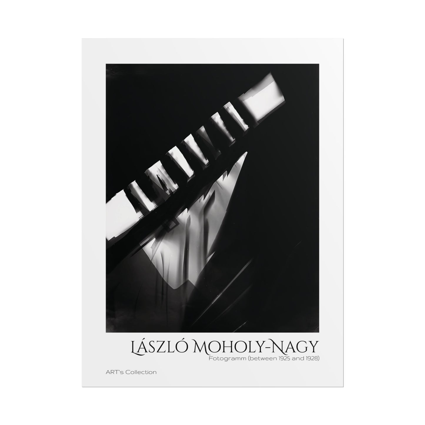 Fotogramm (between 1925 and 1928) by László Moholy-Nagy / Affiche imprimée - Série ART's Collection