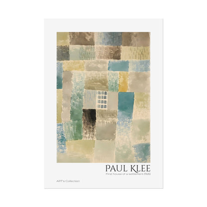 First house of a settlement (1926)  by Paul Klee / Affiche imprimée - Série ART's Collection