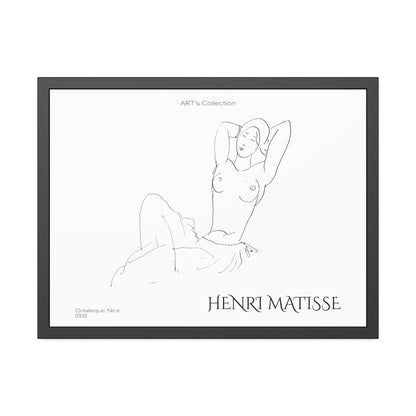 Odalisque, Nice (1931) by Henry Matisse  / Affiche Encadrée série ART's Collection