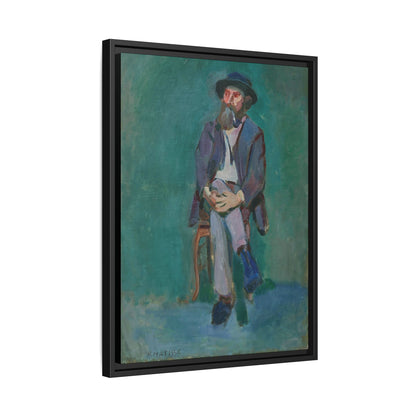 Homme assis (1900) by Henri Matisse / Toile encadrée sur caisse américaine