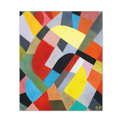 Composition Abstraite (1936-38)  by Otto Freundlich  / Reproduction Fine Art sur Toile /  Epaisseur 3.2 cm - 1.25 inch