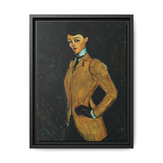 L'amazone (1909) by Amedeo Modigliani / Toile encadrée sur caisse américaine