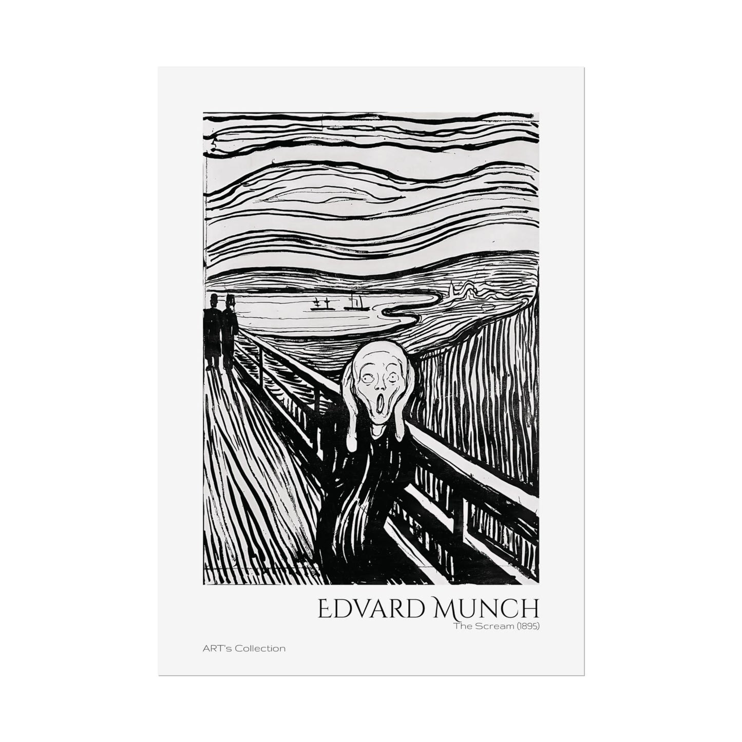 The Scream (1895) by Edvard Munch / Affiche imprimée - Série ART's Collection