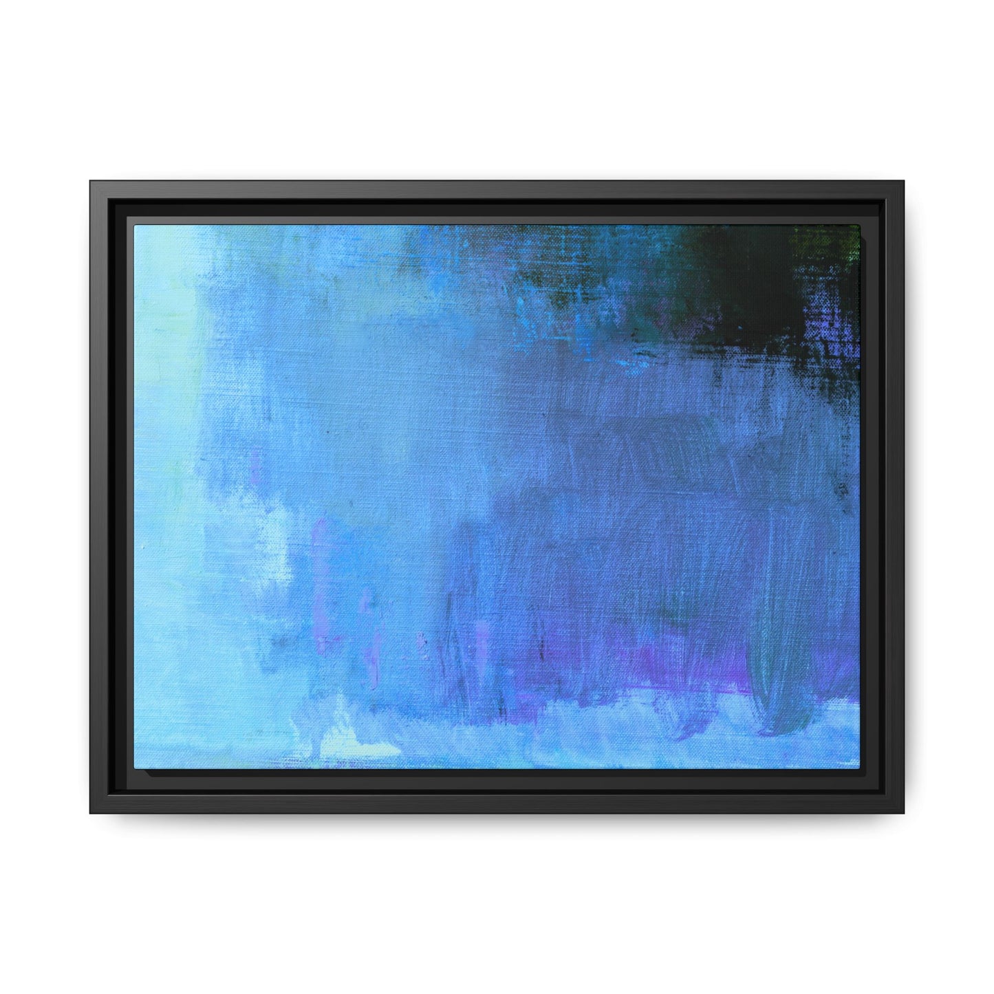Tableau Contemporain Azuréen "Série Sign Collections" / Toile encadrée sur caisse américaine