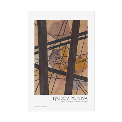 Raum-Kraft Komposition (1921-1922) by Lyubov Popova / Affiche imprimée - Série ART's Collection