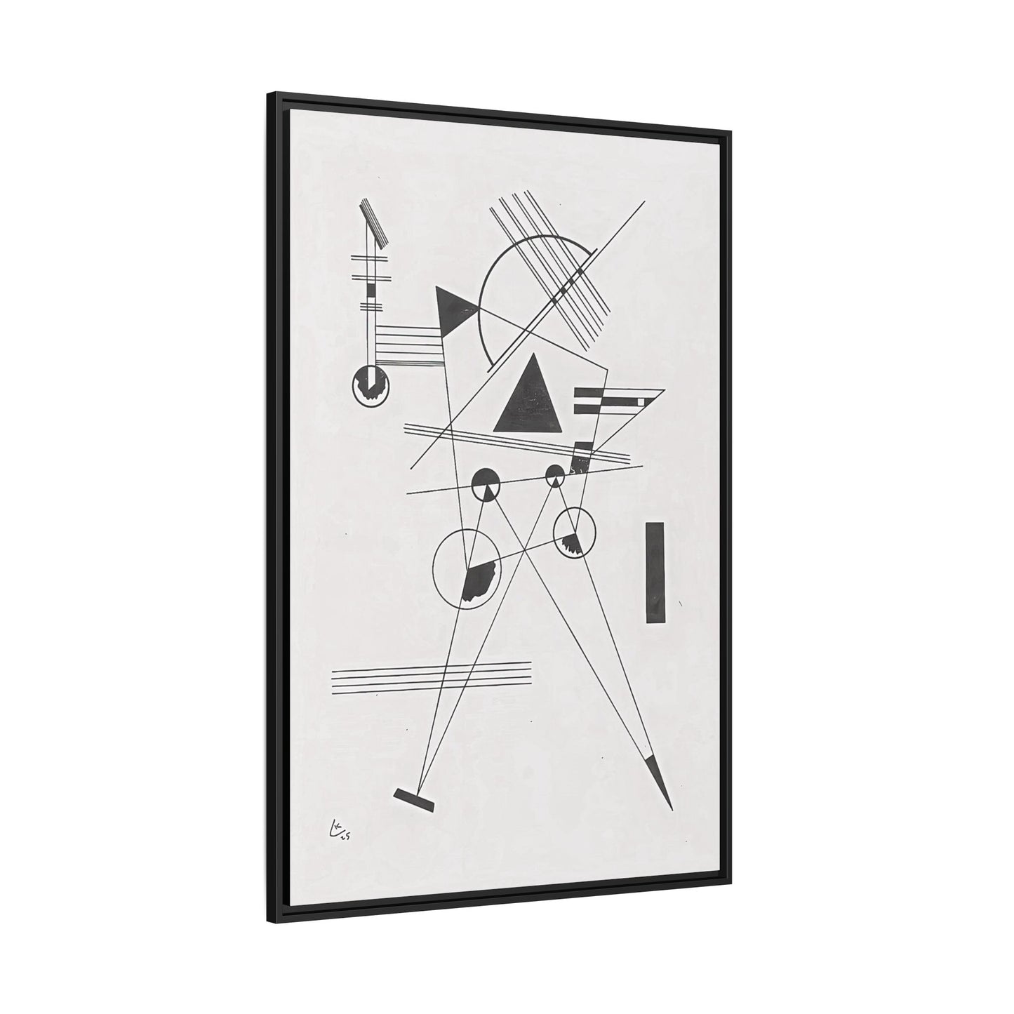 Wassily Kandinsky / Lithographie No. 1 (1925) / Toile encadrée sur caisse américaine
