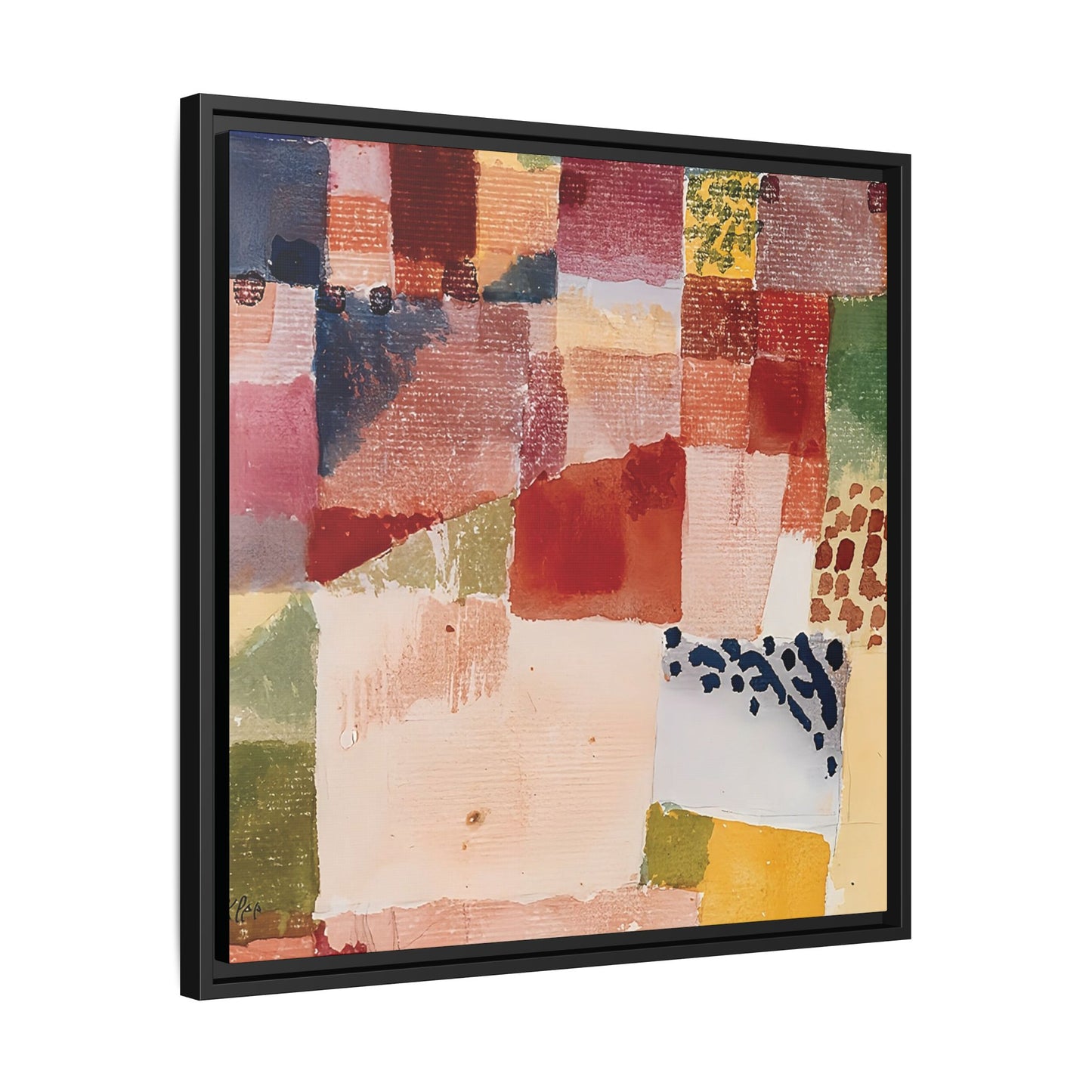 Motif from Hammamet (1914) by Paul Klee / Toile encadrée sur caisse américaine