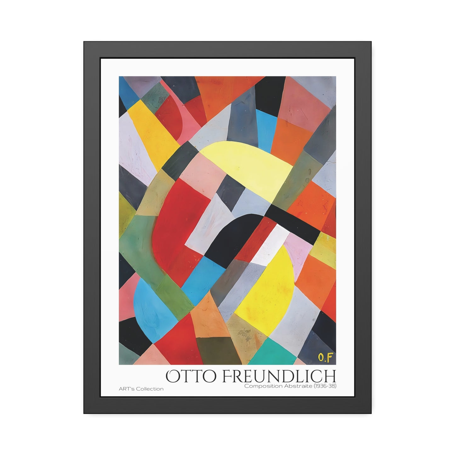 Composition Abstraite (1936-38) by Otto Freundlich  / Affiche Encadrée série ART's Collection