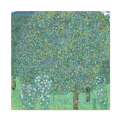Rosebushes under the Trees (circa 1905) by Gustav Klimt / Reproduction Fine Art sur Toile / Flanc Large Epaisseur 3.2 cm - 1.25 inch