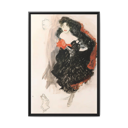 Study for Judith II (ca 1908) by Gustav Klimt / Toile encadrée sur caisse américaine