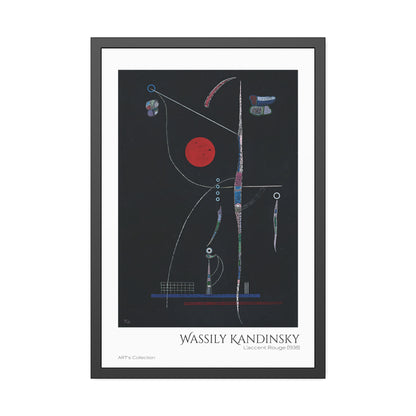 L' accent Rouge (1938) by Wassily Kandinsky / Affiche Encadrée série ART's Collection