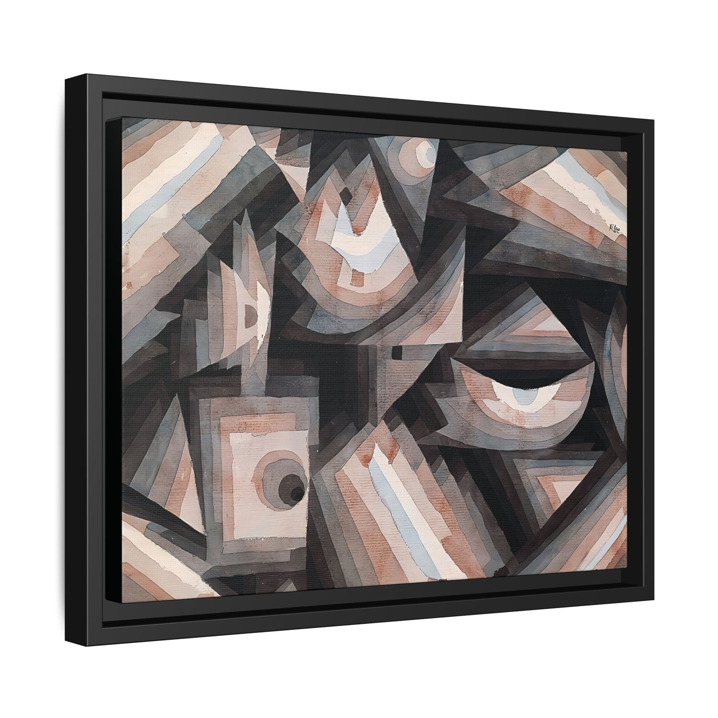 Crystal gradation (1922) by Paul Klee / Toile encadrée sur caisse américaine