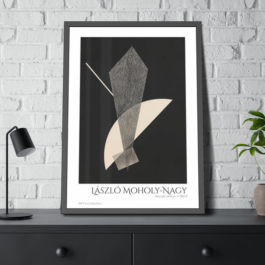 Konstruktion V (1923) by László Moholy-Nagy  / Affiche Encadrée série ART's Collection