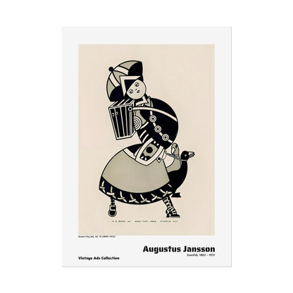 Queen City Ink, Ad. 15 (1890-1913) by Augustus Jansson / Affiche imprimée - Série Vintage Ads Collection