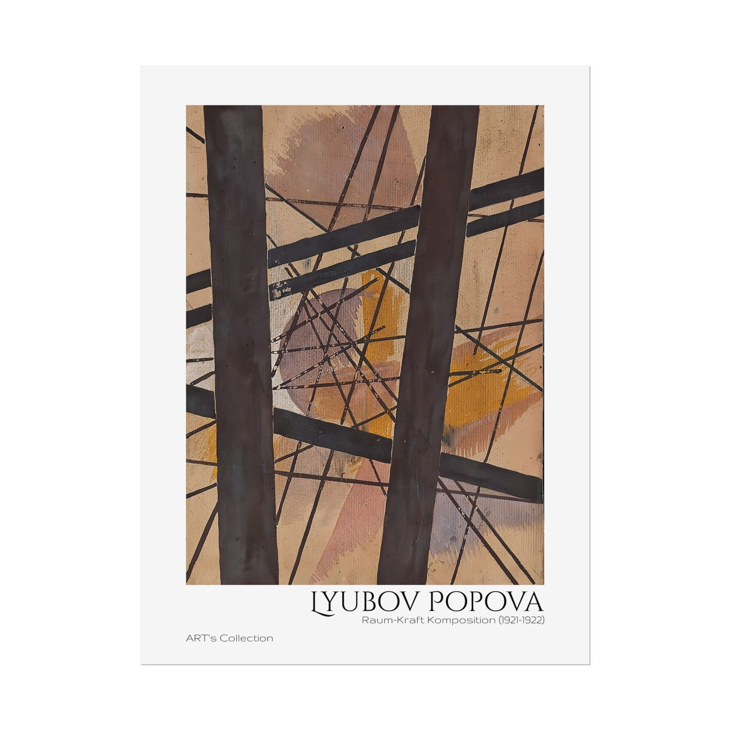 Raum-Kraft Komposition (1921-1922) by Lyubov Popova / Affiche imprimée - Série ART's Collection