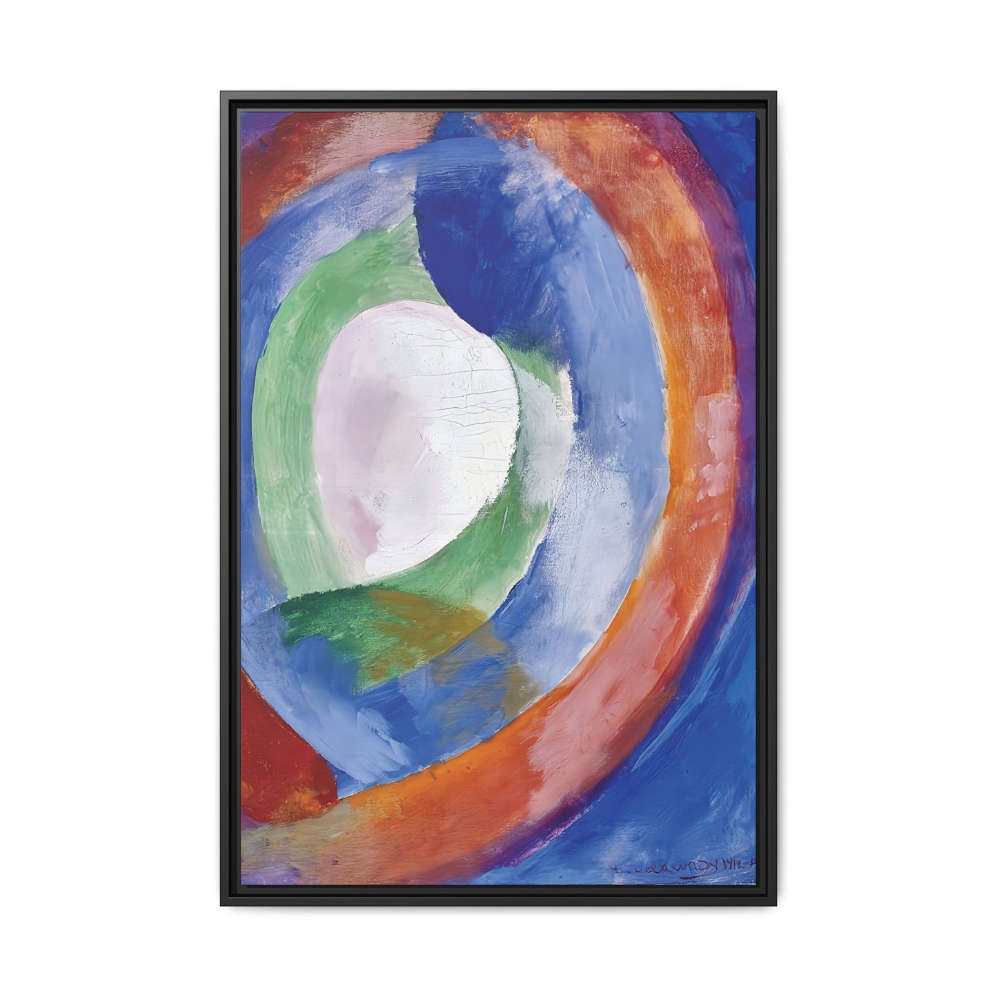 Formes circulaires Lune Numéro 1 (1913)  by Robert Delaunay  / Toile encadrée sur caisse américaine