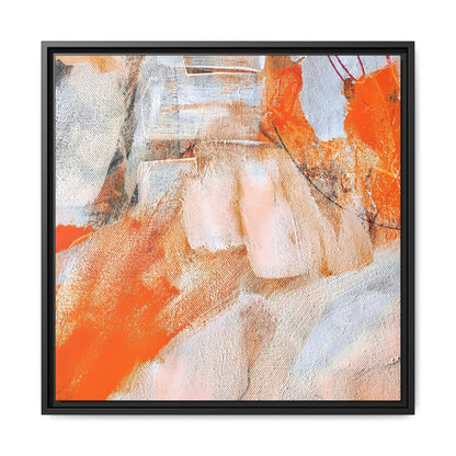 Tableau Intemporel Mandarine "Série Sign Collections" / Toile encadrée sur caisse américaine