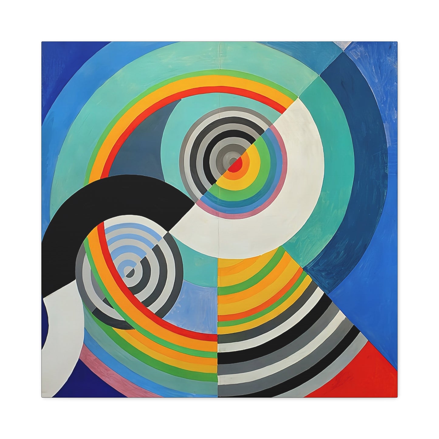 Rythme numéro 3 (1938) by Robert Delaunay / Reproduction Fine Art sur Toile / Epaisseur 3,2cm - 1'25 po