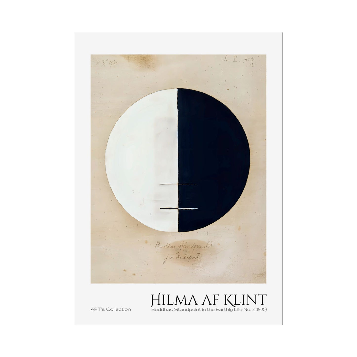 Buddhas Standpoint in the Earthly Life No. 3 (1920) by Hilma af Klint  / Affiche imprimée - Série ART's Collection
