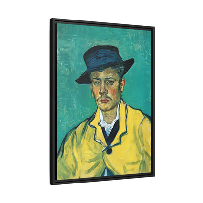 Portrait of Armand Roulin (1888) by Vincent van Gogh / Toile encadrée sur caisse américaine