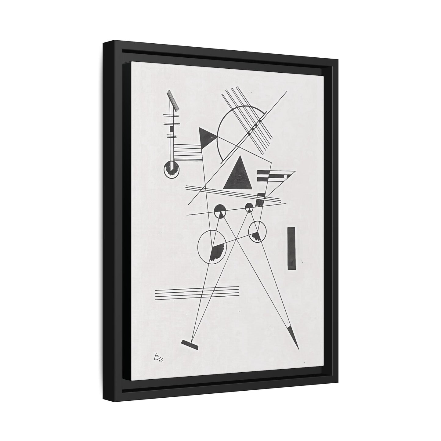 Wassily Kandinsky / Lithographie No. 1 (1925) / Toile encadrée sur caisse américaine
