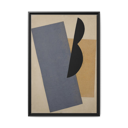 Composition Blue-Yellow-Black (1920) by El Lissitzky / Toile encadrée sur caisse américaine