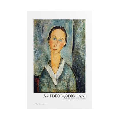 Girl in a Sailor's Blouse (1918) by Amedeo Modigliani / Affiche imprimée - Série ART's Collection