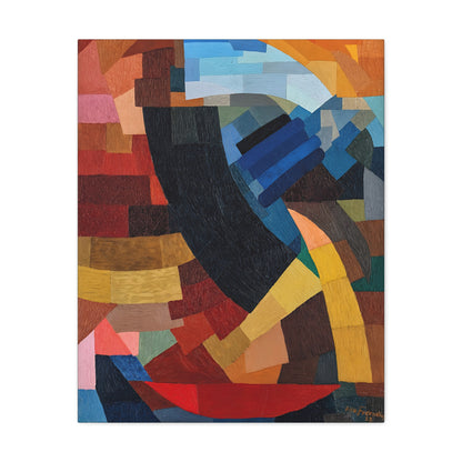 Fragments de figure à l'ensemble des plans (1928) by Otto Freundlich  / Reproduction Fine Art sur Toile / Epaisseur 3,2cm - 1'25 po