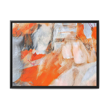 Tableau Intemporel Mandarine "Série Sign Collections" / Toile encadrée sur caisse américaine